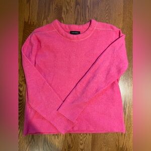 Club Monaco Vibrant Pink Crew Neck Sweater